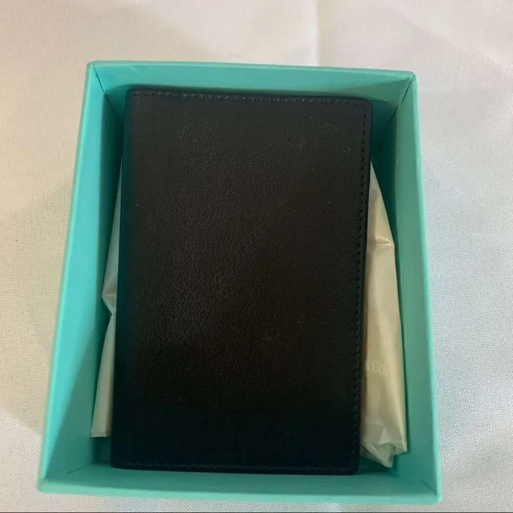 Tiffany & Co. Leather Card Case - Black - New